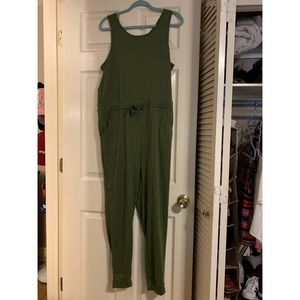 Green jumpsuit